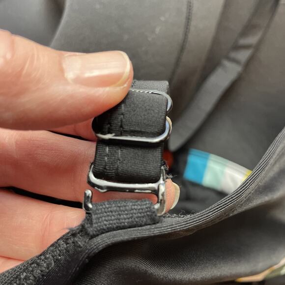 Swim by‎ Cacique One Piece Swimsuit Womens 16 Black Skirted Wireless Convertible - Picture 7 of 10